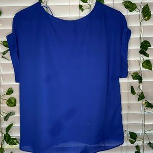 F&F cobalt blue short sleeve top